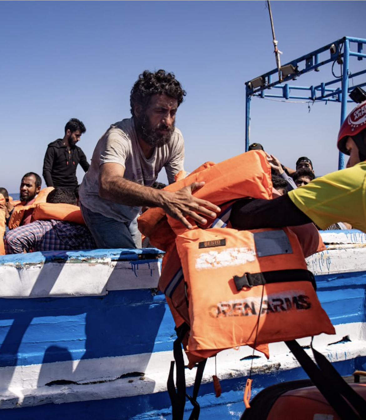 20-day blockade and sanction on open arms after disembarking 195 rescued people at italian port
